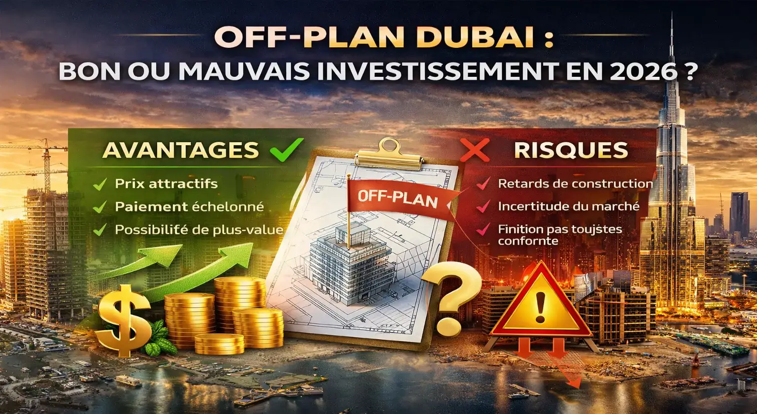 off plan dubai investissement immobilier construction dubai